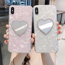 Load image into Gallery viewer, Diamond Heart Mirror Case For iphone 11 Pro Max 6 6S 7 8 Plus X XR XS Max