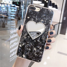 Load image into Gallery viewer, Diamond Heart Mirror Case For iphone 11 Pro Max 6 6S 7 8 Plus X XR XS Max
