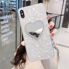 Load image into Gallery viewer, Diamond Heart Mirror Case For iphone 11 Pro Max 6 6S 7 8 Plus X XR XS Max