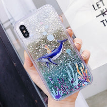 Load image into Gallery viewer, Pretty Girl Glitter Sailor Moon Liquid Case for iPhone X XS MAX XR 6 6S 7 8 Plus Cover