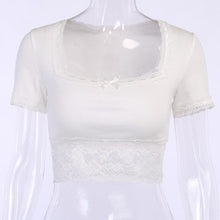 Load image into Gallery viewer, Lace A-line T-shirt