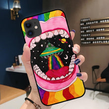 Load image into Gallery viewer, Cartoon Outer Space Silicone Phone Case iPhone 11Pro Max 6 6s 7 8 Plus X XR XS MAX