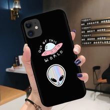 Load image into Gallery viewer, Cartoon Outer Space Silicone Phone Case iPhone 11Pro Max 6 6s 7 8 Plus X XR XS MAX