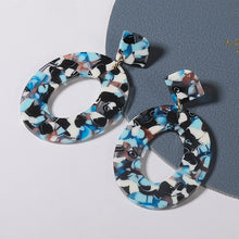 Load image into Gallery viewer, Geometric Acrylic Drop Earrings