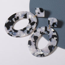Load image into Gallery viewer, Geometric Acrylic Drop Earrings