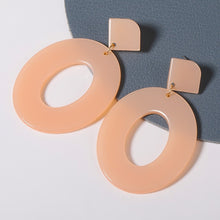 Load image into Gallery viewer, Geometric Acrylic Drop Earrings