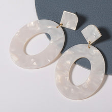 Load image into Gallery viewer, Geometric Acrylic Drop Earrings