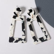 Load image into Gallery viewer, Geometric Acrylic Drop Earrings