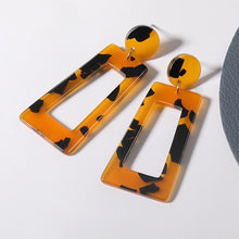 Load image into Gallery viewer, Geometric Acrylic Drop Earrings