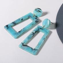 Load image into Gallery viewer, Geometric Acrylic Drop Earrings