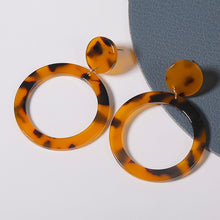 Load image into Gallery viewer, Geometric Acrylic Drop Earrings