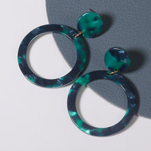 Load image into Gallery viewer, Geometric Acrylic Drop Earrings