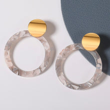 Load image into Gallery viewer, Geometric Acrylic Drop Earrings