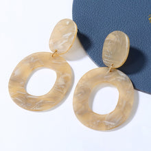 Load image into Gallery viewer, Geometric Acrylic Drop Earrings