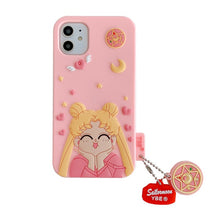 Load image into Gallery viewer, Sailor Moon Phone Case For iphone X XR XS Max 6 6s 7 8 plus 11 Pro Max AirPods 12pro case