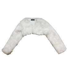 Load image into Gallery viewer, Furry Retro Short Coat and Faux Fur Mini Skirt 2pcs