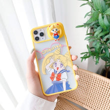 Load image into Gallery viewer, Cute Cartoon Sailor Moon Phone Case for iPhone Slide Camera Protection Silicone Cover