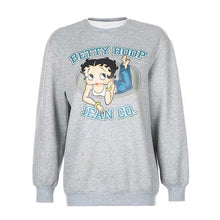 Load image into Gallery viewer, American Vintage Betty Boop Cartoon Pullover