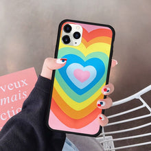 Load image into Gallery viewer, Oversaturated Heart Silicone Case for iPhone
