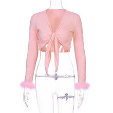 Load image into Gallery viewer, Snow bunny fur cuff top