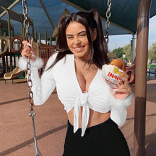 Load image into Gallery viewer, Snow bunny fur cuff top