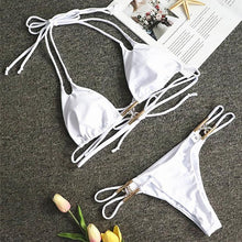 Load image into Gallery viewer, Rhinestone Chain Bikini