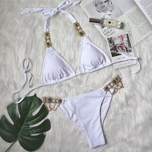 Load image into Gallery viewer, Rhinestone Chain Bikini