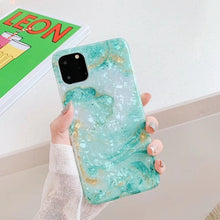 Load image into Gallery viewer, Girly Marble Silicone Phone Case for iPhone