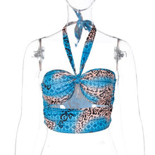 Load image into Gallery viewer, Blue Leopard Mariposa Dress