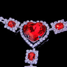 Load image into Gallery viewer, Red Rhinestone String Thong