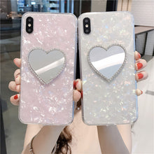 Load image into Gallery viewer, Diamond Heart Mirror Case For iphone 11 Pro Max 6 6S 7 8 Plus X XR XS Max
