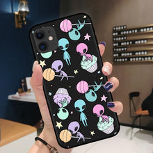 Load image into Gallery viewer, Cartoon Outer Space Silicone Phone Case iPhone 11Pro Max 6 6s 7 8 Plus X XR XS MAX
