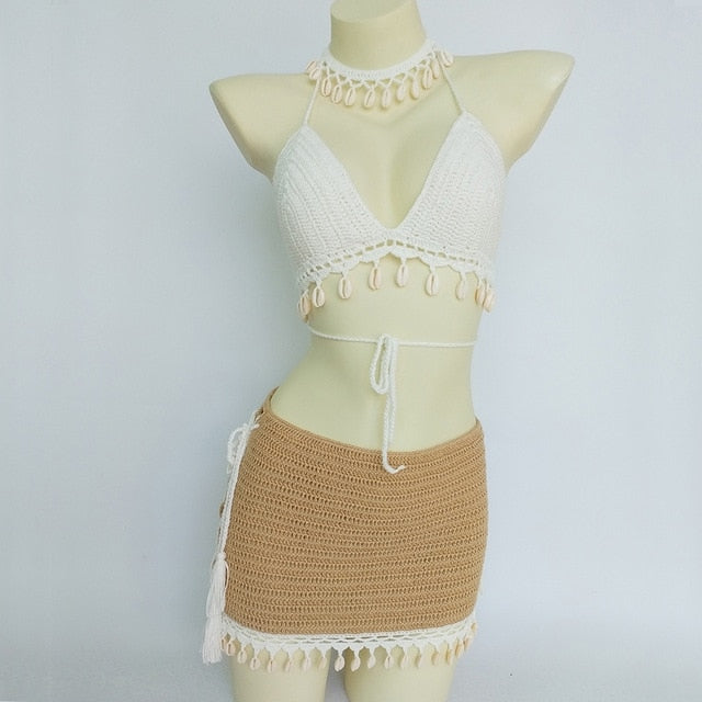 Sandy Cheeks beach skirt set