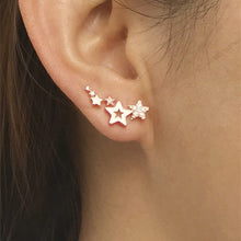 Load image into Gallery viewer, Star Constellation Earrings White Zircon
