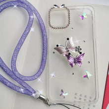 Load image into Gallery viewer, Butterfly Diamond Flower Rhinestone Case For IPhone
